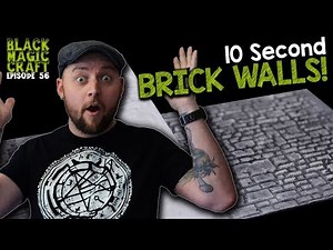 10 Second Brick Walls - GreenStuffWorld Rolling Pin Review (Black Magic Craft Episode 056)
