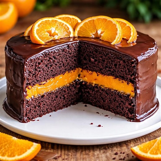 Chocolate-orange Glaze Cake Recipe PDF (digital Download) - Etsy