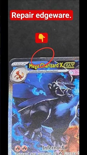 Pokemon card repair - pack fresh edgeware reset. #cardrepair #pokemoncards #pokemontcg