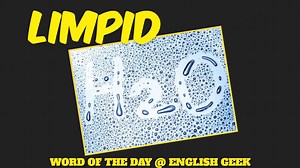 Vocabulary Booster (Word of the Day - Limpid) Learn one word a day and improve your vocabulary! This short video contains explanatory meaning(s) of the word 'Limpid', its phonemic transcription, synonyms and antonyms. Some visuals are also presented to clarify the meaning. Hope, this helps the learners in a great way. #vocabulary #wordoftheday #synonyms #antonyms #frail #limpid #IELTS #TOEFL #GMAT #gmatprep #ieltsvocabulary #dailyvocab #ssccgl #catexam #greprep #SATvocab #vocabularybuilding #Eng