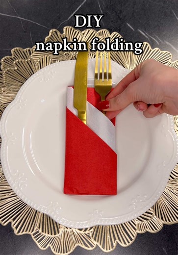 Simple Napkin Folding Tutorial for Home Decor