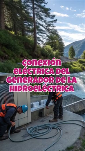 Electrical connection of the hydroelectric generator