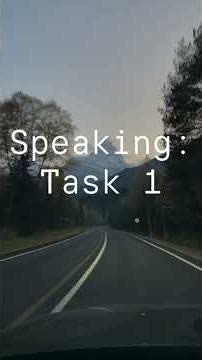 SPEAKING INT 1 TASK 1 MODULE 6