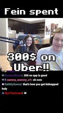 Feinberg spends 300$ on Uber!!??