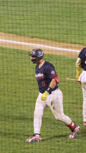 Derek Bender seals the win with a bomb 💣 in game 2! | Brockton Rox Baseball