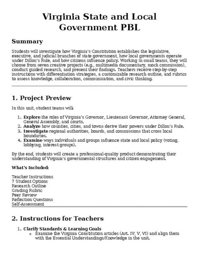 Virginia State and Local Government Project