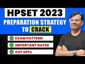 HP SET 2023 | Exam Pattern, Exam Dates, CutOff & Eligibility | HP SET Latest Update By GP Sir