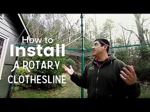 How To Install a Rotary Clothesline