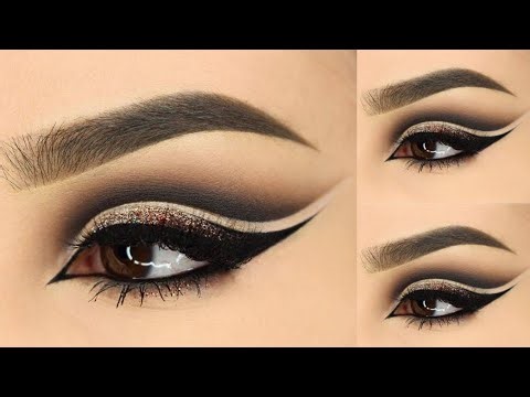 Arabic makeup tutorial/double winged liner/eyes makeup for beginners /fyp/ by Rani ch