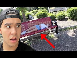 I FOUND MY LITTLE SISTER SLEEPING AT A PARK!!