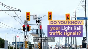 7.4K views · 73 reactions | How well do you know your light rail traffic signals?  You may notice changes to intersections where LRT infrastructure is being developed. With safety being top of mind, it's important to know the meanings of all traffic signals. Watch to learn more. | Metrolinx | Facebook