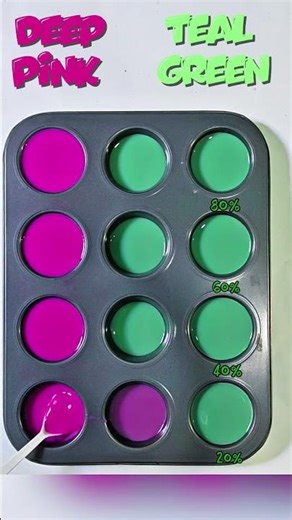 Magenta + Green = ? 🩷💚 Satisfying Color Mixing Experiment! #shorts
