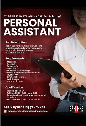 We are hiring Personal Assistant Job Description Assist CEO for administrative work and organizing schedule while maintaining communication with internal and external teams. Responsibilities: - Manage and coordinate the executive’s daily schedule, appointments, and travel arrangements. - Serve as the primary point of contact for internal and external communications. - Handle emails, phone calls, and correspondence with clients, partners, and vendors in a professional manner. - Prepare reports, p