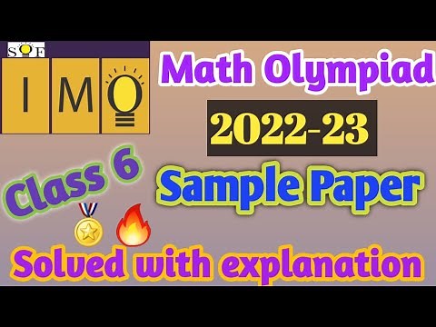 IMO Grade 6 | International Math Olympiad 2022-23 | IMO class 6 Sample Papers | SOF IMO 2022=23