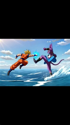 Goku vs Beerus 🔥 God of Destruction Ultimate Battle | Epic Anime Fight 8K #shorts #viral #anime