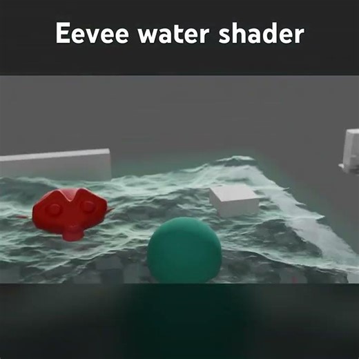 Eevee water shader (screen-space) #b3d #eevee