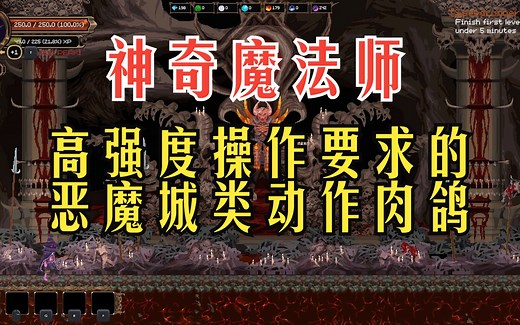 简中！优秀画风恶魔城类动作肉鸽! 《神奇魔法师an amazing wizard》_恶魔城