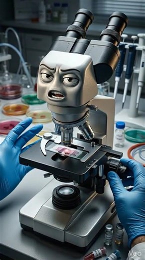 “Microscope vs Beginners 😑” #microbiology #antibioticresistance #bacteria