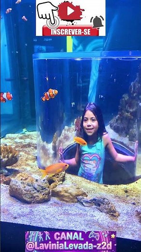 Esse momento com a Lavínia no aquário valeu o dia inteiro... #familia #aquarium