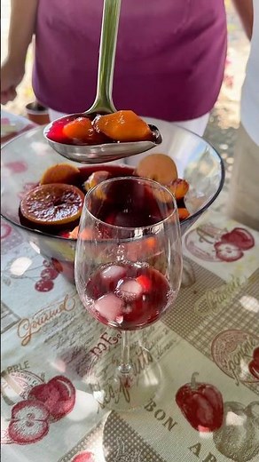 Come preparare la sangria rossa a casa #ricettafacile #cucinafacile