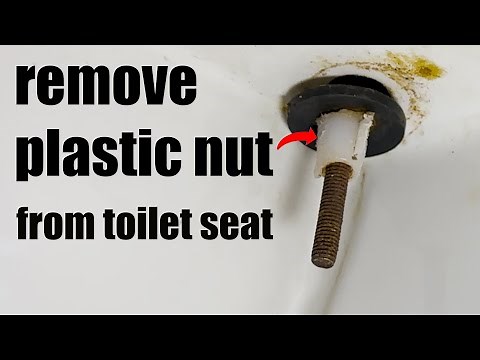 How to remove plastic nut from toilet seat