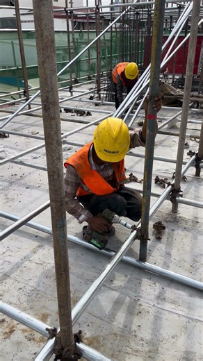 Technical installing pipe for floor support #construction #shorts #building #civilengineering