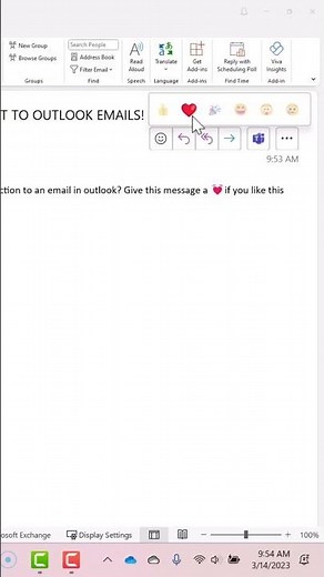 Emoji Reactions to Outlook Email? ☝️
