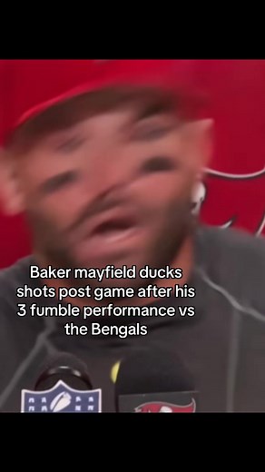 Baker 🤦‍♂️ #bakermayfield #bucs #quarterback #bengals #nfl | baker post game interview ducking