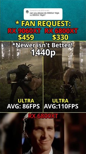 RX 9060 XT vs RX 6800 XT — Worth the Upgrade? FAN REQUEST 329