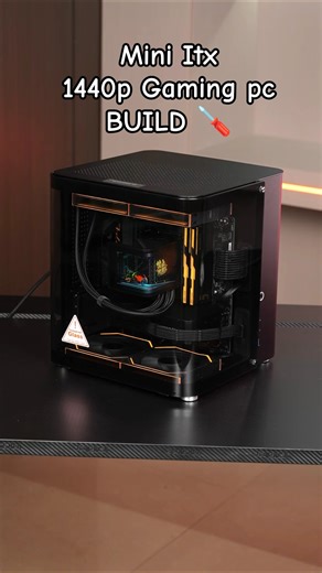 Mini ITX Beast 👺💥 1440p Gaming PC Build | Intel Ultra 7 265K ❄️ RTX 5070 FE 🔥 #pcbuild #miniitx