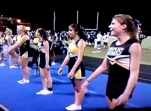 Cheerleader Backflip Fail