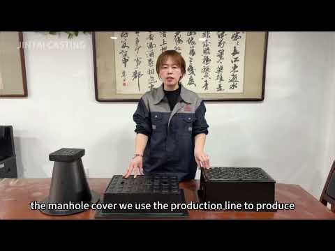 Manhole cover manufacturing process - assembly line production