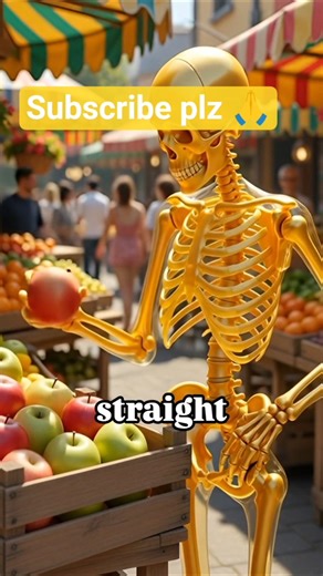 ☀️ Morning Vibes with a Happy Skeleton! 🍎 #shorts #shortsviral #apple #skeleton chesse