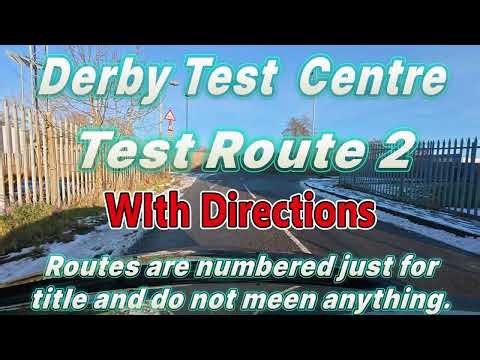 Derby driving test route 2 speeded up. With directions.