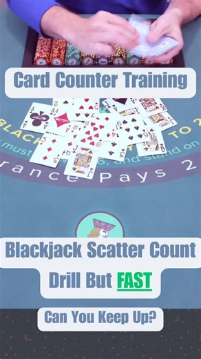 Blackjack Training Drill: Scatter Count But FAST