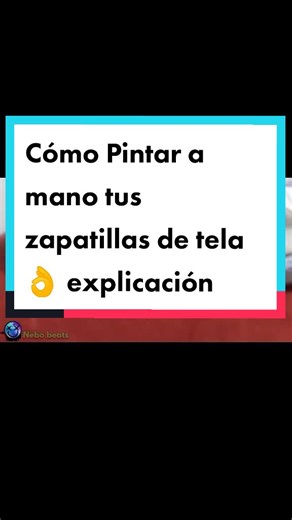 Cómo Pintar a mano tus zapatillas de tela 👌 manualidades y artesanías
