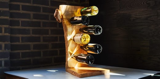 You Only Need a Few Tools to Build This Decorative Wine Rack