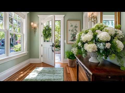 Martha Stewart Inspired Entryway 2026 | Timeless Chinoiserie Prints & Sage Green Elegance