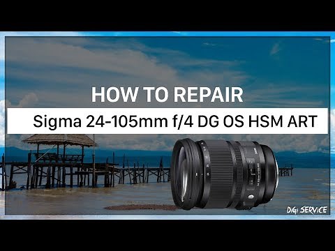 How to repair Sigma lens 24-105mm f/4 DG OS HSM Art - fix plastic bases with epoxy adhesive