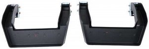 Carr LD Custom Fit Side Steps - Black Powder Coated Aluminum - 14" Step - 1 Pair Carr Nerf Bars - Ru