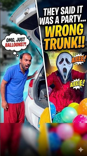 Scary Ghost Mask Prank Gone Wrong! 🎈😂 #funny #scary