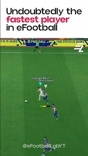 Undoubtedly the fastest player in eFootball 🏃‍♂️