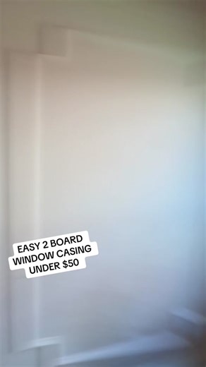Easy 2 board window casing upgrade #diyproject #verydemure #verycutesy #thisis4u #foryou #windowtrim #CapCut