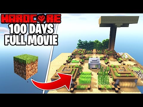 I Survived 100 Days in ONE BLOCK SKYBLOCK in Minecraft Hardcore!