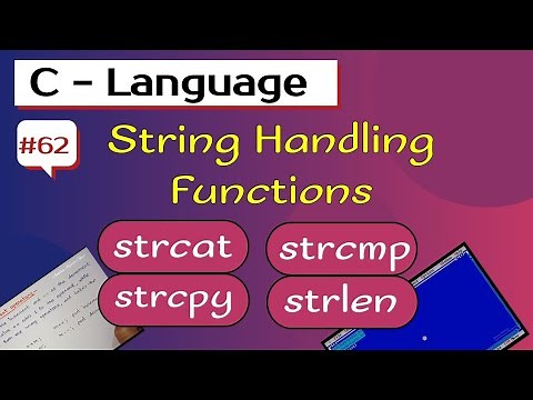 String handling function in c | strcat() strcmp() strcpy() strlen()