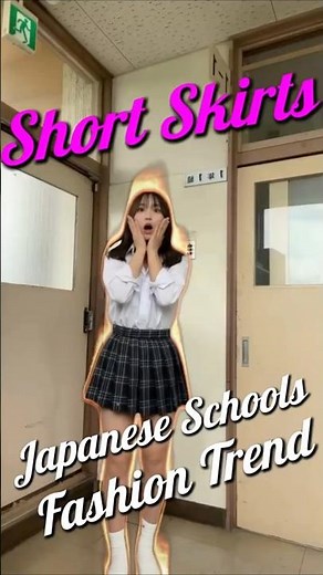 Japanese schools allow girls to wear super short skirts #japan #facts #japanfacts