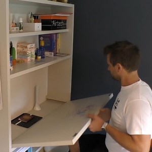 How to make a folding desk with no hinges… | Charlie DIYte