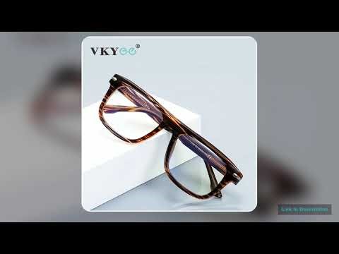 VICKY Square Eyeglasses Frame Simple Large Frame Men Reading Computer Blue Light Blocking Classic