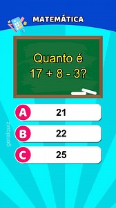 17K views · 273 reactions | Teste sua inteligência em matemática neste quiz de matemática básica #quiz #matematica #escola #conhecimento #facebookreels | Geral Quiz | Facebook