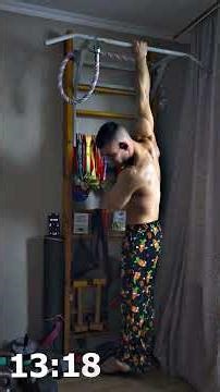 I hang on the horizontal bar for 15 minutes without getting off